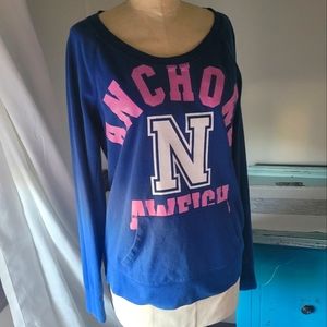 PINK by VS Pullover - Anchors Away - Military Collection by Jones and Mitchell